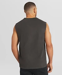 Fanatics Men's Charcoal Los Angeles Dodgers Muscle Tank Top