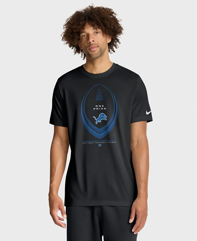 Nike Men's Black Detroit Lions Legend Icon Dri-fit T-Shirt