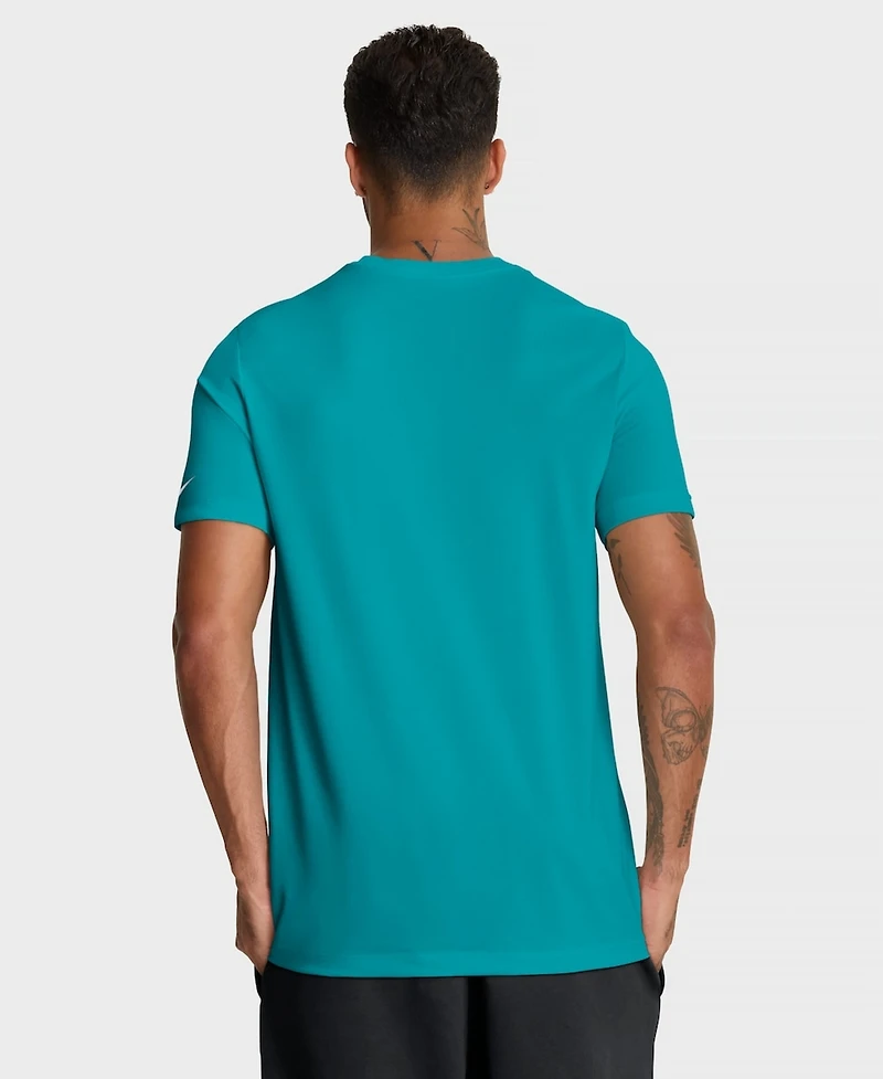 Nike Men's Aqua Miami Dolphins Legend Icon Dri-fit T-Shirt