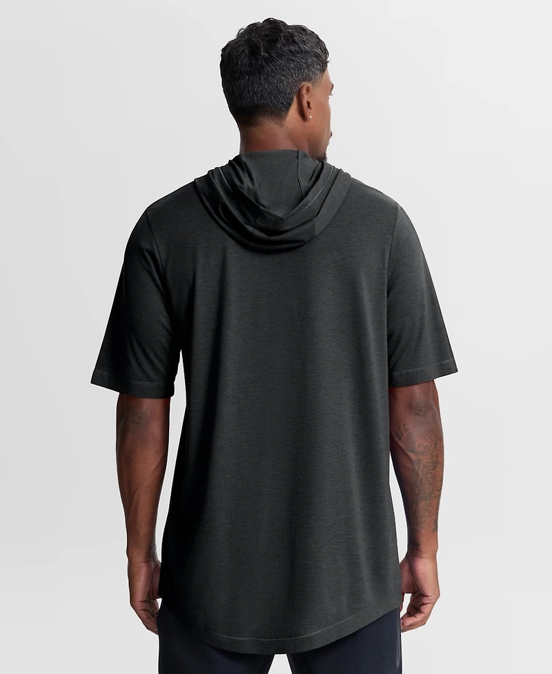 Nike Men's Black New York Yankees Arched Wordmark Tri-Blend Hooded T-Shirt
