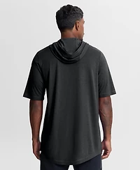 Nike Men's Black New York Yankees Arched Wordmark Tri-Blend Hooded T-Shirt
