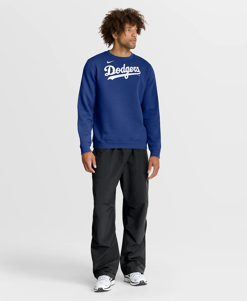 Nike Men's Royal Los Angeles Dodgers Primetime Wordmark Sweatshirt