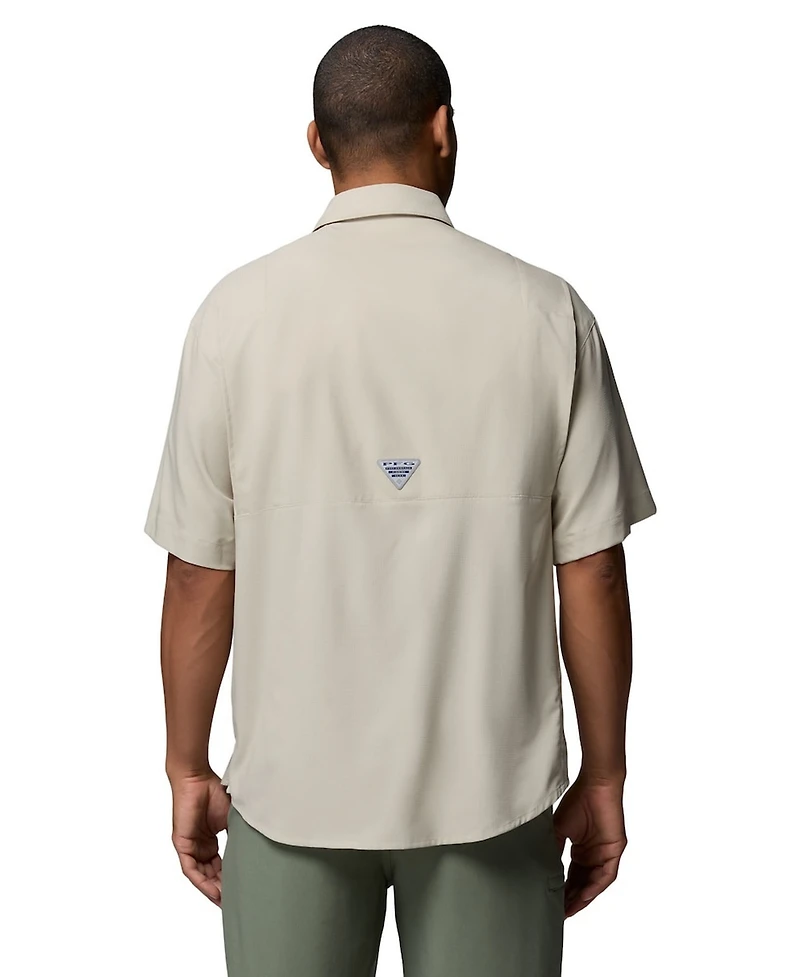 Columbia Men's Tan Dallas Cowboys Tamiami Omni-Shade Button-Down Shirt