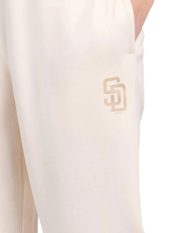 Starter Women's Cream San Diego Padres Pastel High Waisted Fleece Pants