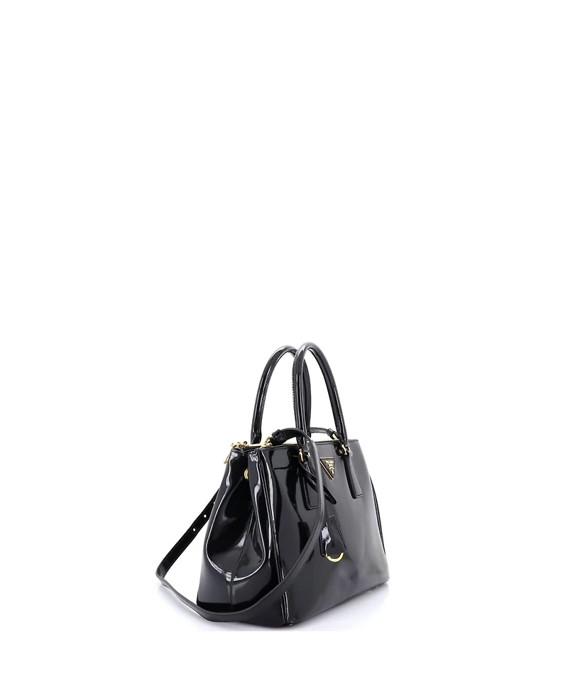 Pre-Owned Prada Small Double Zip Lux Tote Spazzolato Leather