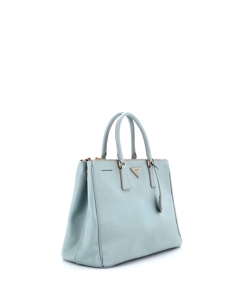 Pre-Owned Prada Large Double Zip Lux Tote Saffiano Leather