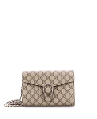 Pre-Owned Gucci Small Dionysus Chain Wallet Gg Coated Canvas