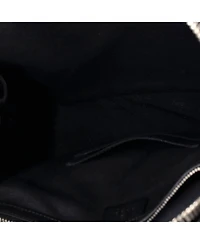 Pre-Owned Gucci Medium Web Zip Backpack Gg Coated Canvas