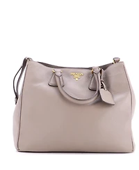 Pre-Owned Prada Large Convertible Shopper Tote Vitello Daino