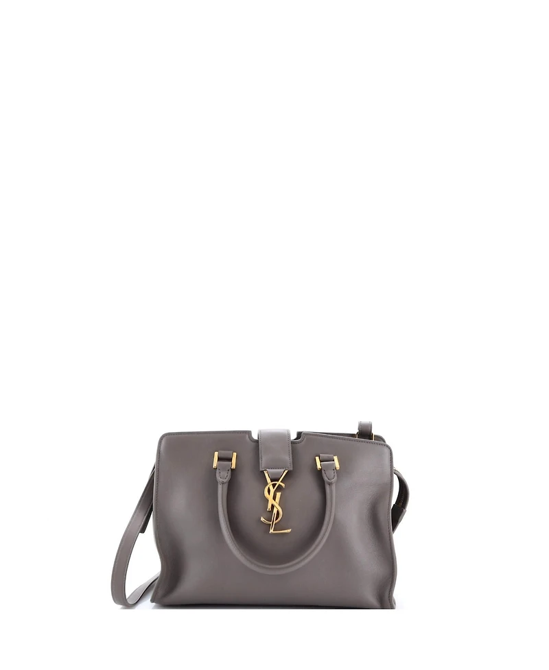 Pre-Owned Saint Laurent Baby Monogram Cabas Leather