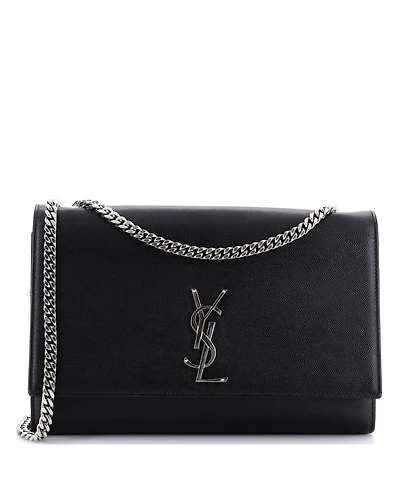 Pre-Owned Saint Laurent Large Classic Monogram Crossbody Bag Grainy Leather