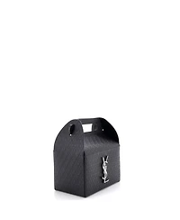 Pre-Owned Saint Laurent Take-Away Box Bag Monogram All Over Leather