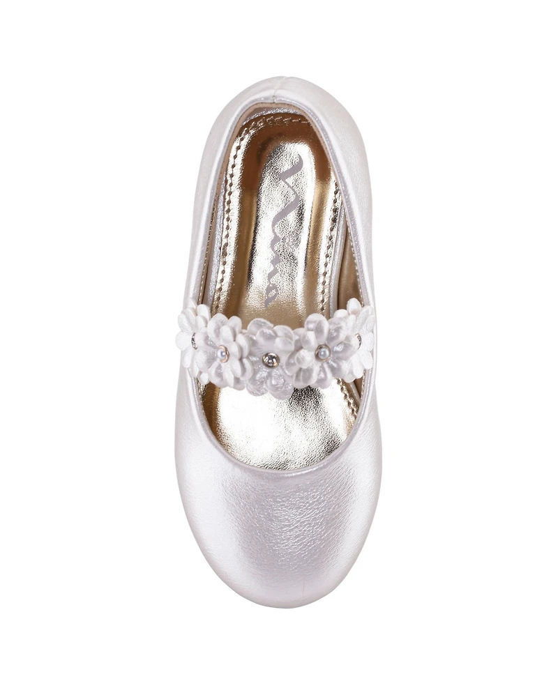 Nina Little and Big Girls Ballet Round Toe Dress Shoe