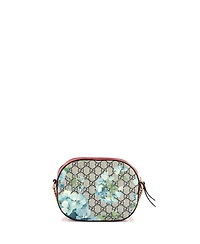Pre-Owned Gucci Mini Chain Crossbody Bag Blooms Print Gg Coated Canvas