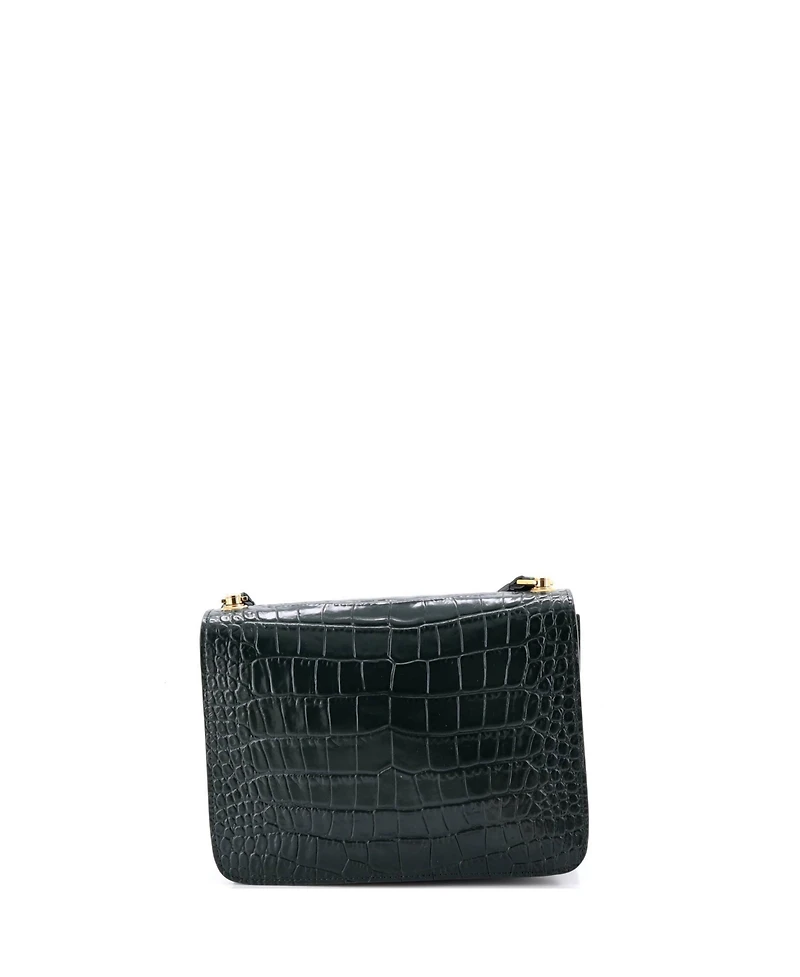 Pre-Owned Saint Laurent Medium Carre Satchel Embossed Leather