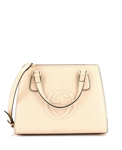 Pre-Owned Gucci Small Soho Convertible Top Handle Satchel Leather