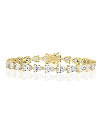 Simona Radiant Pearshaped Cz Tennis Bracelet