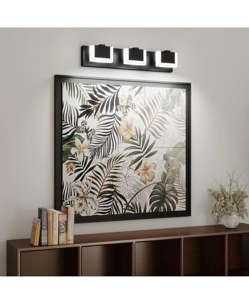 Busdays 3 Light Modern Vanity Light Up and Down Led Bathroom Wall Light Fixture Over Mirror 6000K