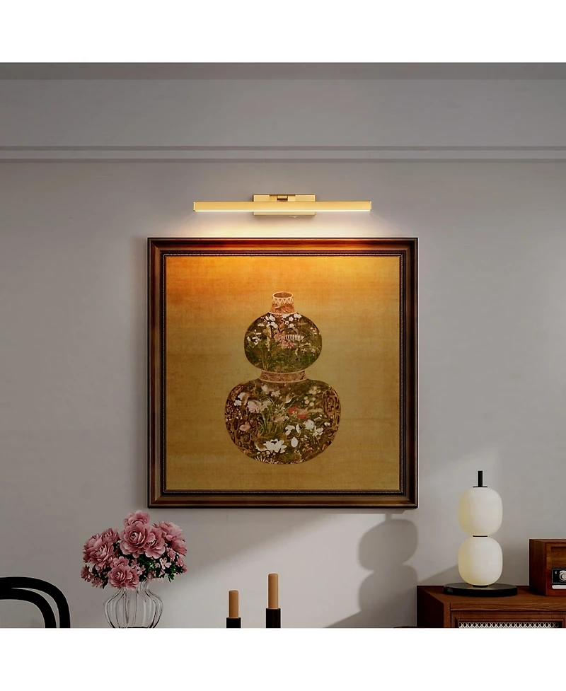 Busdays 16 Inch Modern Dimmable Led Bathroom Vanity Light Fixture Over Mirror Wall Lighting