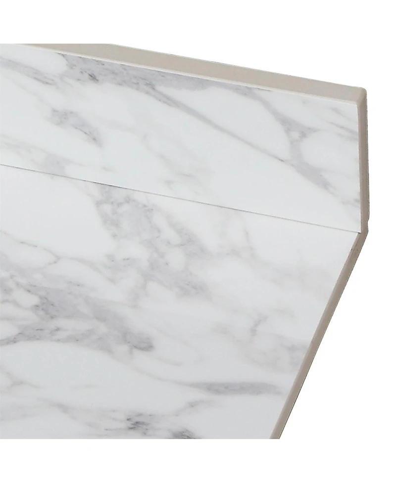 Sillysis 31/37/43 Inch Sintered Stone Bathroom Vanity Top with Rectangular Undermount Sink, 4 Inch Backsplash