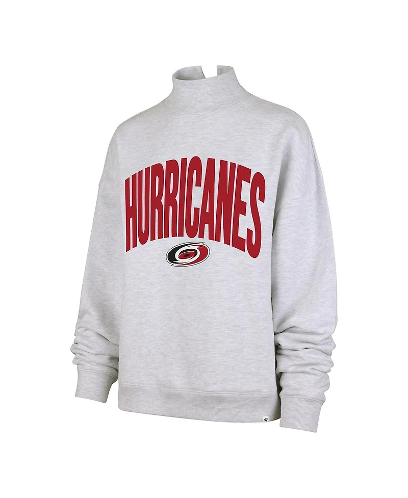 '47 Brand Women's Heather Gray Carolina Hurricanes Subtle Muse Sweatshirt