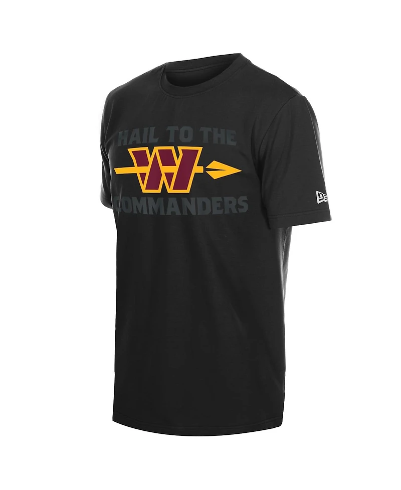 New Era Men's Black Washington Commanders Hail to the T-Shirt