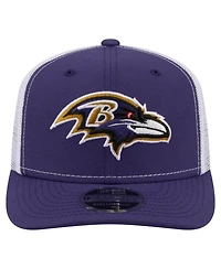 New Era Men's Purple Baltimore Ravens 9SEVENTY Trucker Adjustable Hat