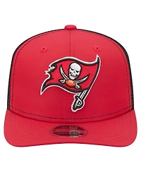 New Era Men's Red Tampa Bay Buccaneers 9SEVENTY Trucker Adjustable Hat