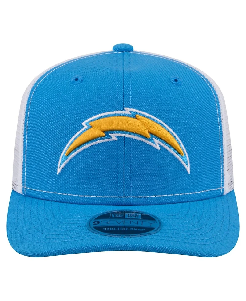New Era Men's Powder Blue Los Angeles Chargers 9SEVENTY Trucker Adjustable Hat