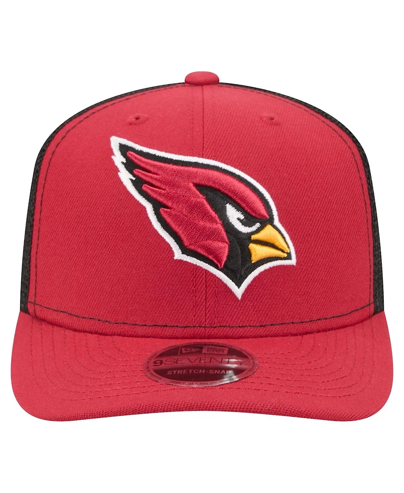 New Era Men's Red Arizona Cardinals 9SEVENTY Trucker Adjustable Hat
