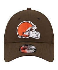 New Era Men's Brown Cleveland Browns Core Team 9FORTY Adjustable Hat