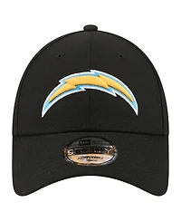New Era Men's Black Los Angeles Chargers Core Team 9FORTY Adjustable Hat