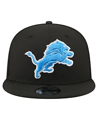 New Era Men's Black Detroit Lions 9FIFTY Snapback Hat