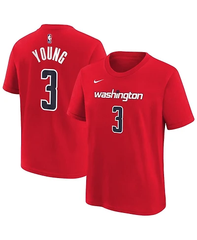 Nike Big Boys and Girls Trae Young Red Washington Wizards 2026 Name Number T-Shirt