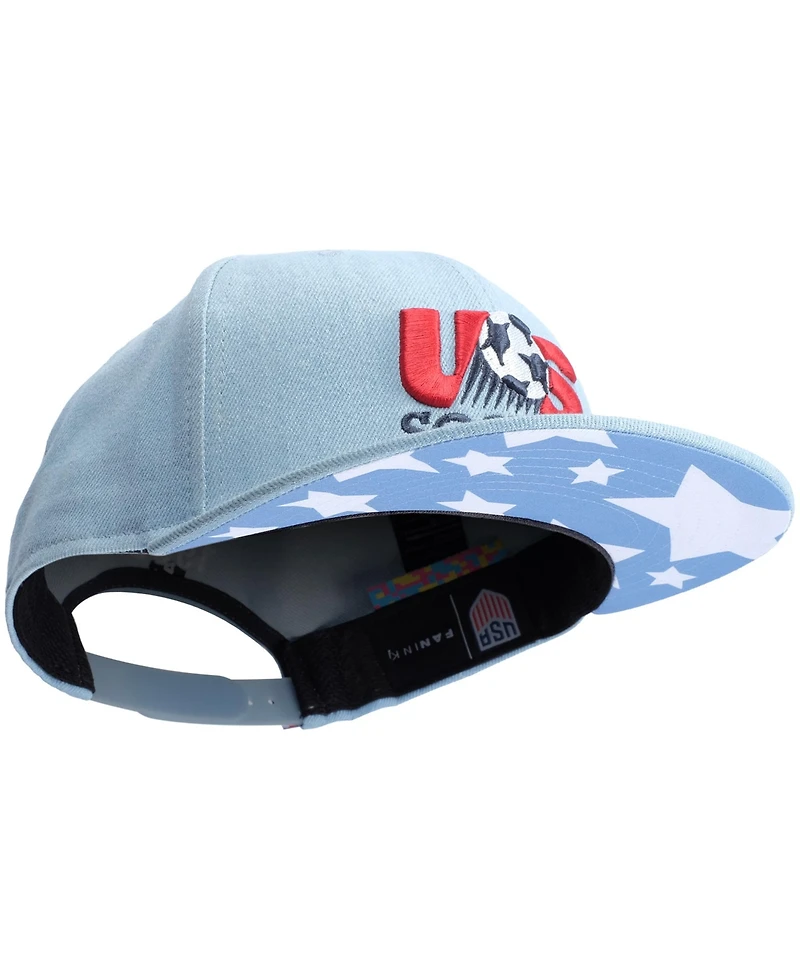 Fan Ink Men's and Women's Light Blue Usmnt Making History Snapback Hat