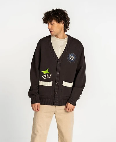 The Wild Collective Men's and Women's Anthracite Minnesota Lynx Oversized Button-Up Jacquard Cardigan Sweater