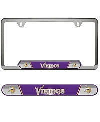 Logo Brands Minnesota Vikings Embossed License Plate Frame