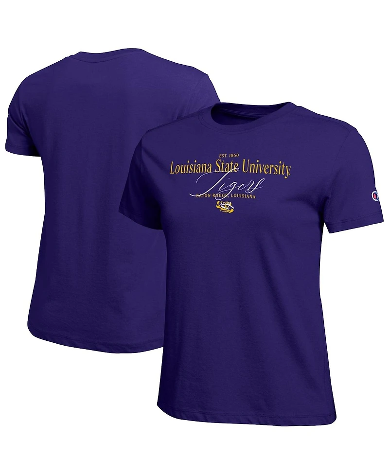 Champion Women's Purple Lsu Tigers Lifestyle T-Shirt