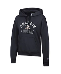 Champion Women's Black Anaheim Ducks Arched Pill Box Hoodie
