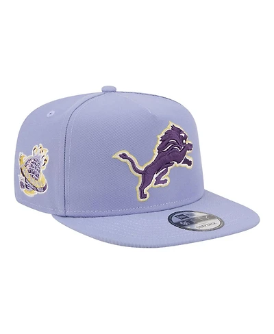 New Era Men's Lavender Detroit Lions Bloom A-Frame 9FIFTY Snapback Hat
