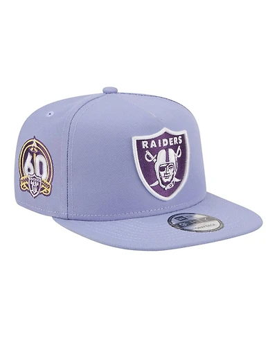 New Era Men's Lavender Las Vegas Raiders Bloom A-Frame 9FIFTY Snapback Hat
