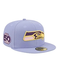 New Era Men's Light Purple Seattle Seahawks Lavender Bloom 59FIFTY Fitted Hat