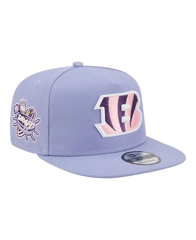 New Era Men's Lavender Cincinnati Bengals Bloom A-Frame 9FIFTY Snapback Hat