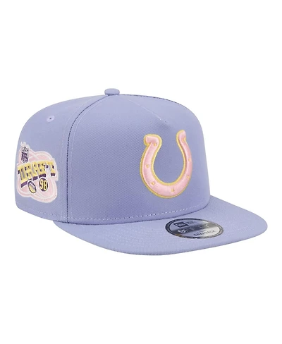 New Era Men's Lavender Indianapolis Colts Bloom A-Frame 9FIFTY Snapback Hat