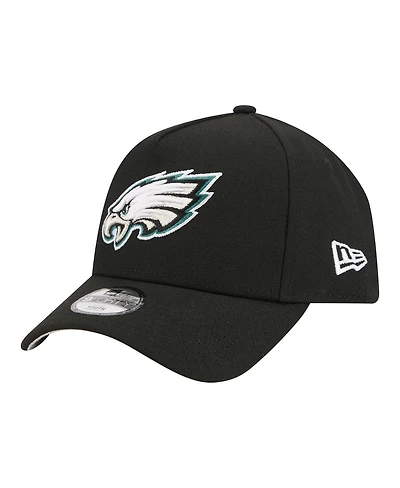 New Era Big Boys and Girls Black Philadelphia Eagles 9FORTY A-Frame Adjustable Hat
