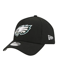 New Era Big Boys and Girls Black Philadelphia Eagles 9FORTY A-Frame Adjustable Hat
