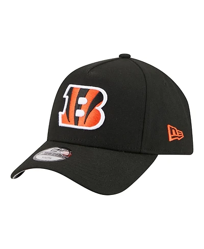 New Era Big Boys and Girls Black Cincinnati Bengals 9FORTY A-Frame Adjustable Hat