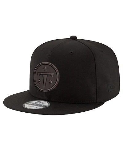 New Era Men's Black Tennessee Titans Black on Black 9FIFTY Snapback Hat