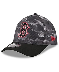 New Era Men's Black Boston Red Sox Camo 39THIRTY A-Frame Flex Hat