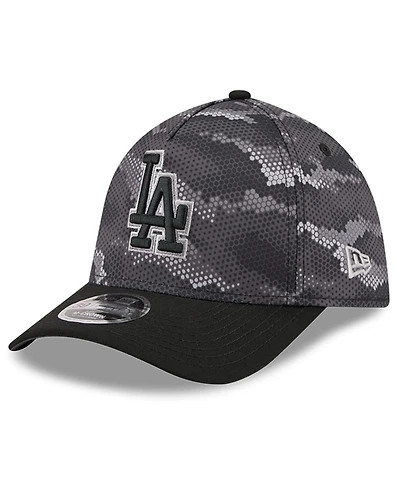 New Era Men's Black Los Angeles Dodgers Camo 39THIRTY A-Frame Flex Hat